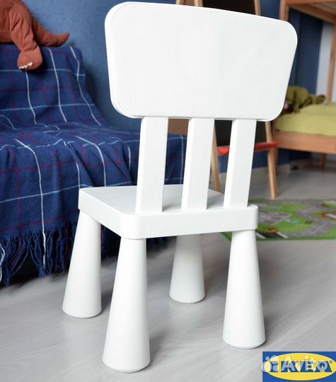 Стул маммут икеа белый