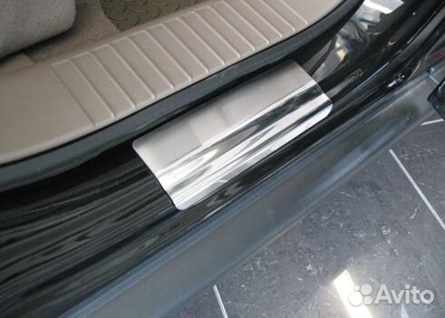 Накладки на пороги Jeep Compas I, Patriot 2007-16г