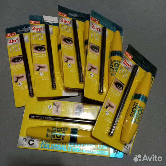 Новый набор косметики тушь карандаш