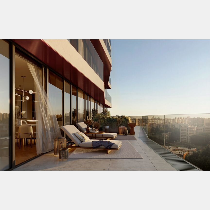 2-к. квартира, 96,4 м², 5/22 эт.