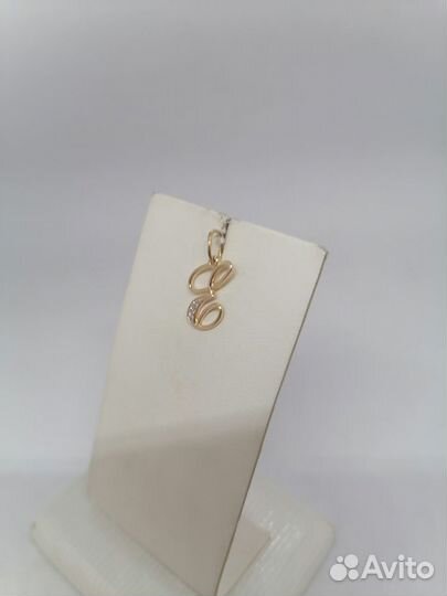 Золотая подвеска буква Е Au 585 (Энгельс)