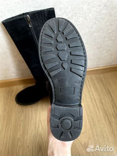 Сапоги зимние женские, натуральная замша