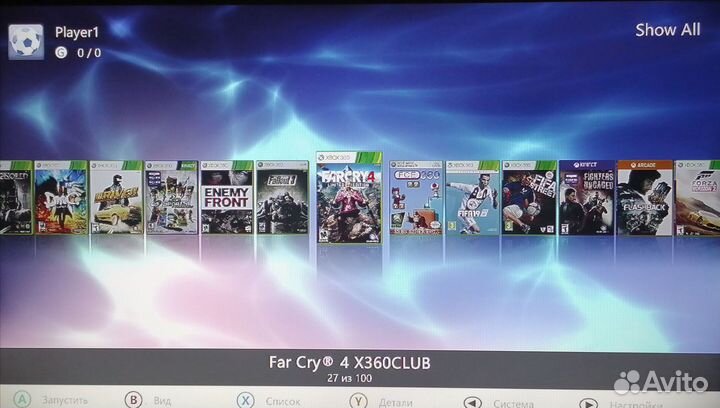 Xbox 360e 100 игр 500Gb Freeboot