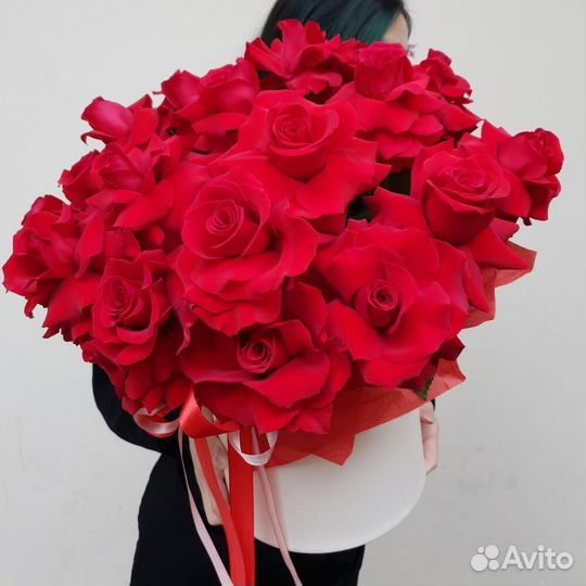 Букет цветов учителю из высоких роз (эквадор)