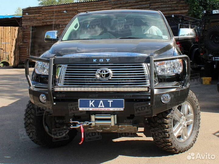 Передний силовой алюминиевый бампер со съемным кен