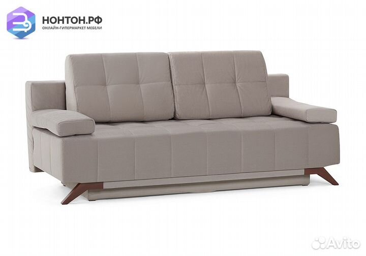 Диван еврокнижка Баден-Баден серый