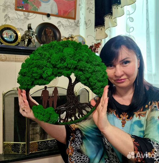 Панно,картина,декор со мхом