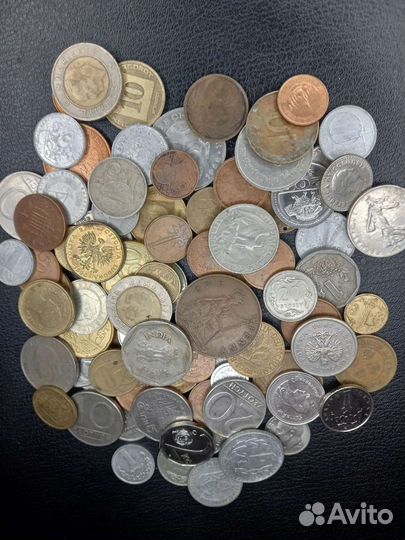 Набор иностранных монет 190 шт