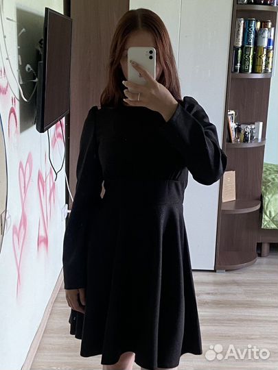 Вечернее черное платье y2k