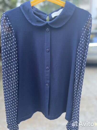 Блузка школьная, нарядная, 140