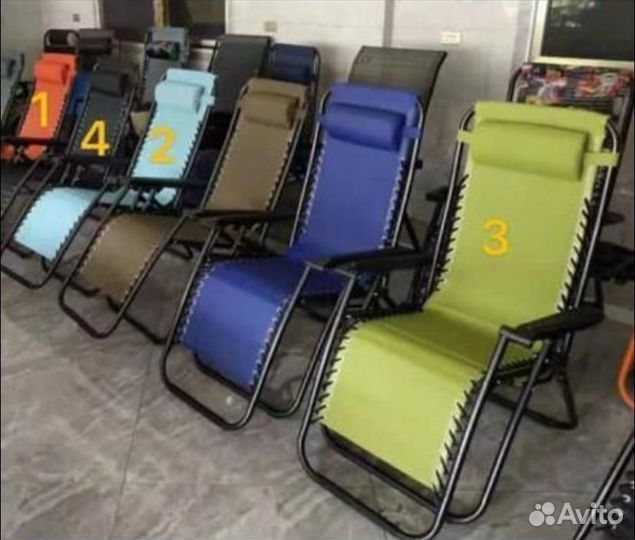 Шезлонг для дачи складной усиленный