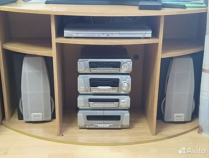 Музыкальный центр technics тумба и DVD