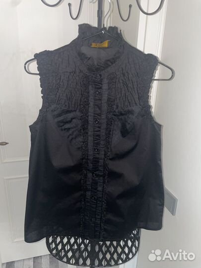 Хлопковый топ с ришелье