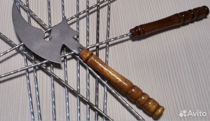 Шампур с Деревянной Ручкой Орех Нержавеющая сталь