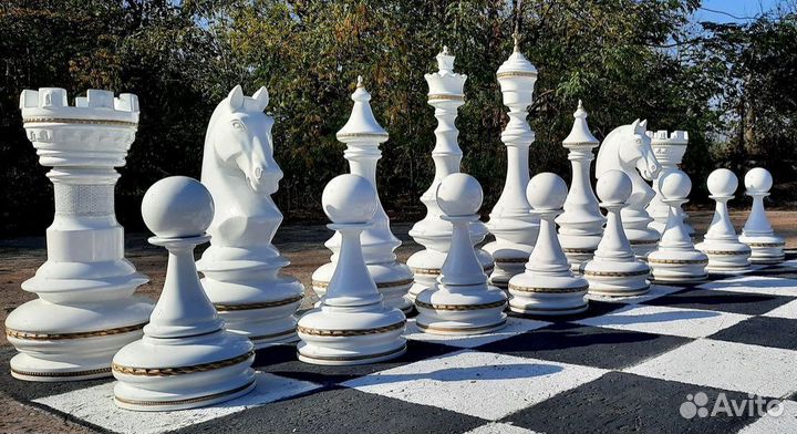 Уличные шахматы из стеклопластика