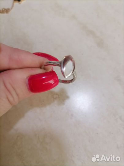 Кольцо серебро