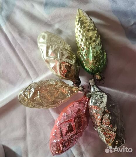Елочные игрушки СССР Шишки