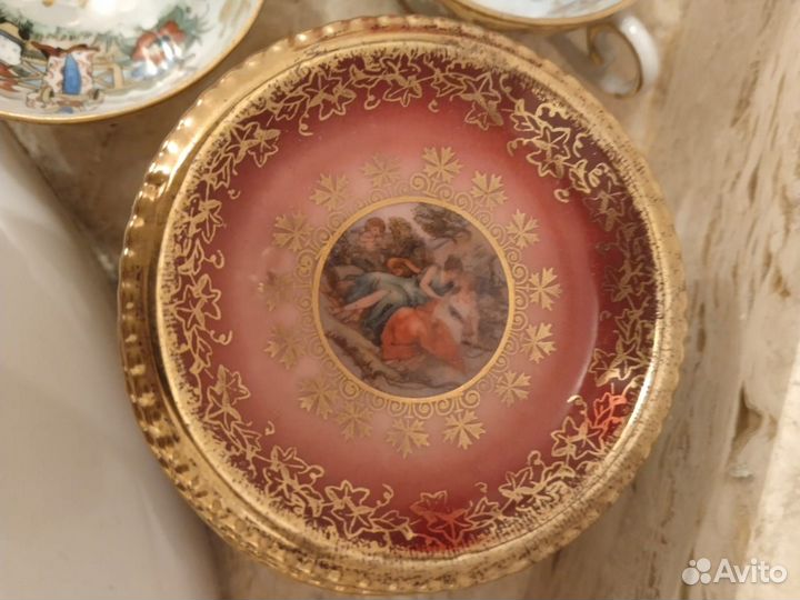 Блюдечки фарфоровые винтажные Martinroda Friedrich