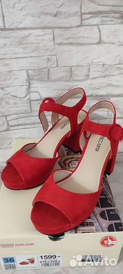 Туфли женские 36 размер красные