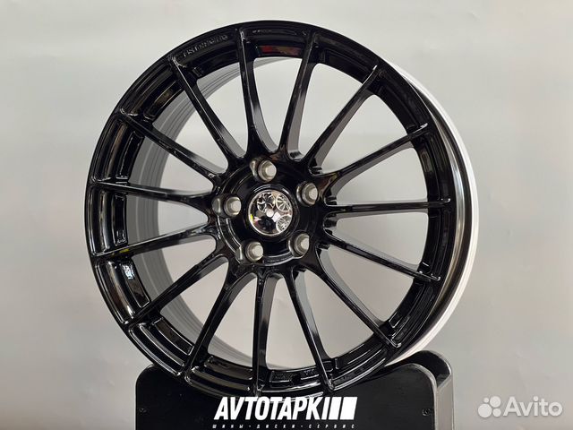 Диски литые R18 5x114,3 спицы черный глянец