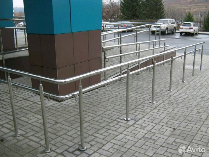 Перила, пандус для магазина, входной группы