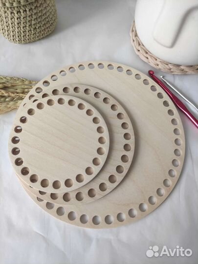 Набор донышек дно деревянное для вязания