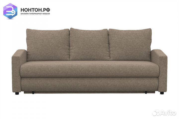 Диван еврокнижка Фаби коричневый