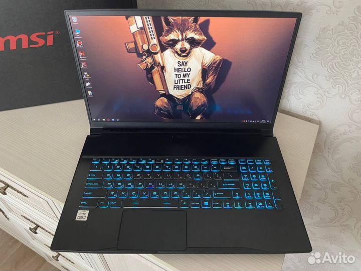 Игровой ноутбук msi gf75 rtx3060 17.3дюймов