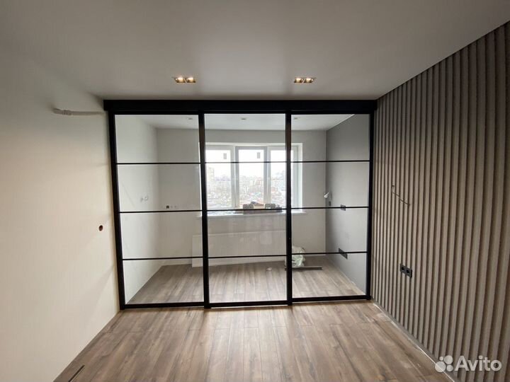 Раздвижные перегородки Loft, двери-купе