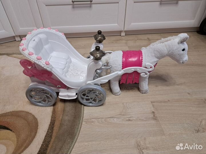 Лошадка с каретой для baby born