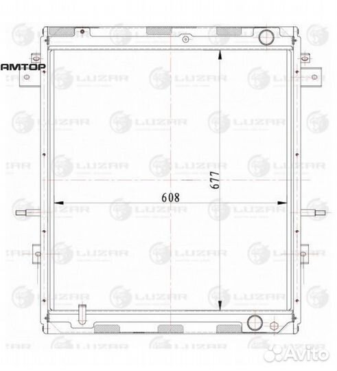 Luzar LRC 0351 Радиатор охлаждения газон Next (18)