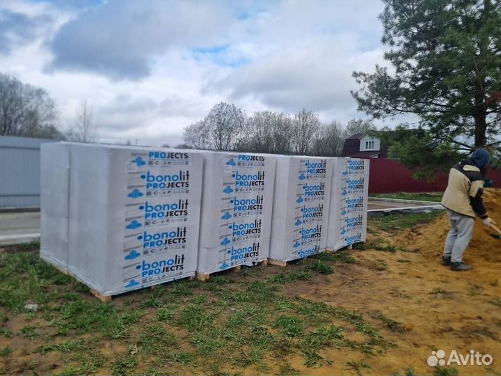 Строительные и перегородочные блоки Бонолит