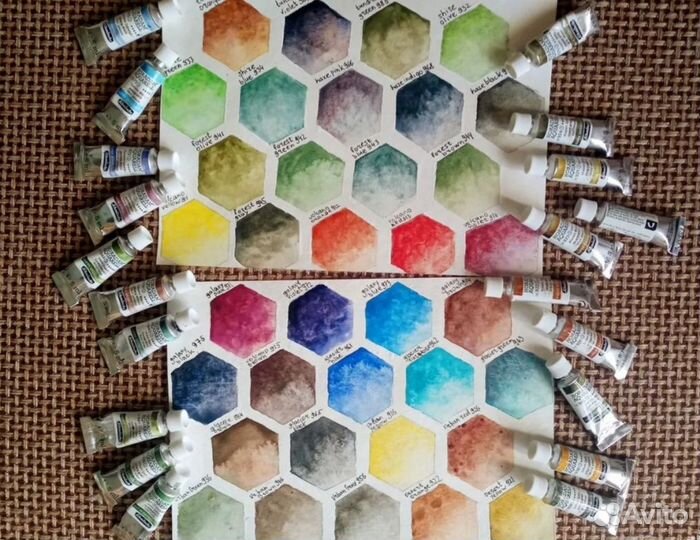 Дот карта акварели Schmincke Supergranulation