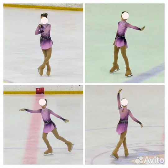 Платье для фигурного катания 130-140 см + боди