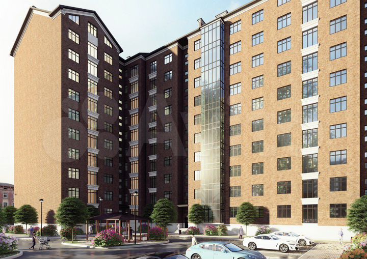 2-к. квартира, 69,2 м², 2/10 эт.