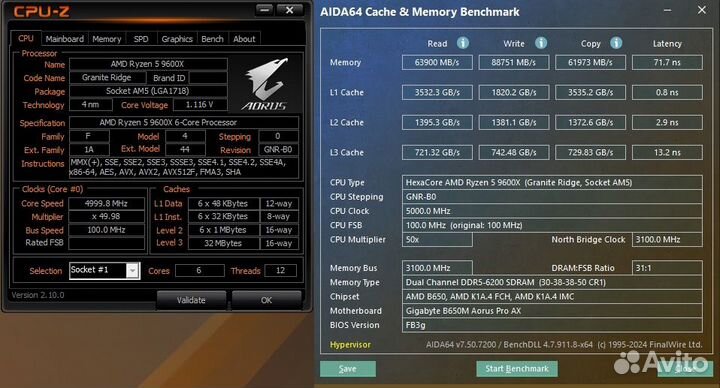 AMD Ryzen 5 9600X OEM