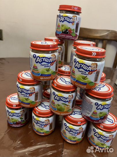 Детское питание пюре фруктовое агуша