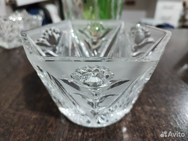 Салатник хрустальный для сервировки