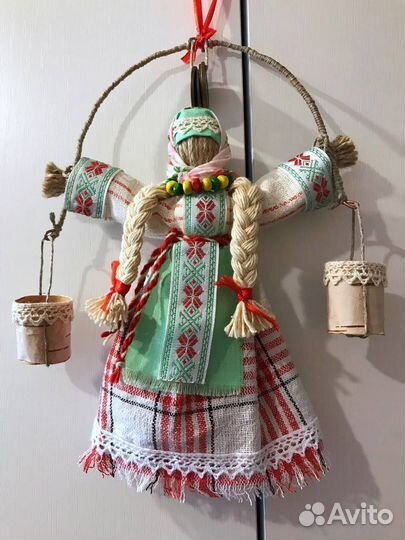 Птица счастья, оберег славянский, кукла Богатушка