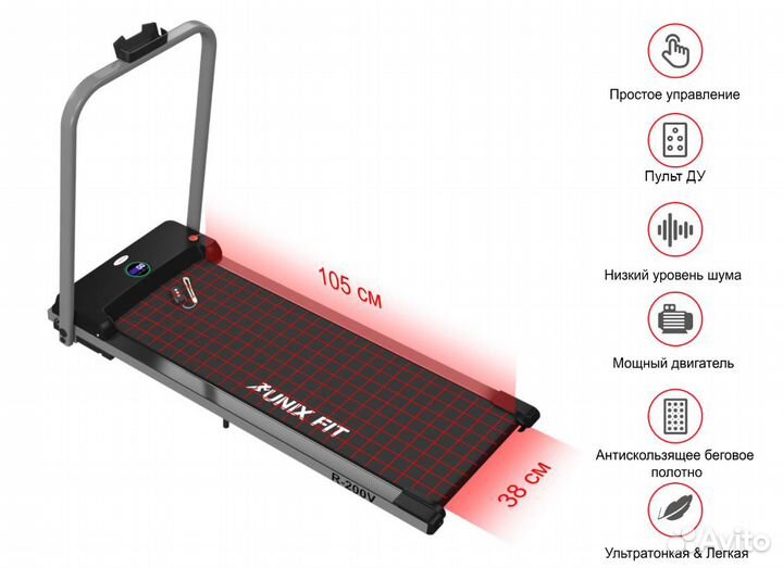 Беговая дорожка unix Fit R-200V