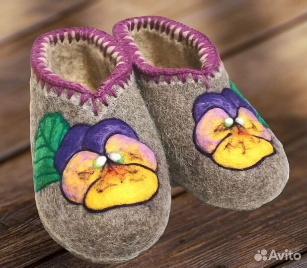 Тапочки войлочные