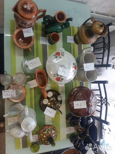 Посуда керамика,фарфор,хрусталь