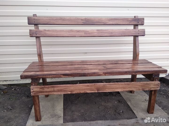 Скамейка садовая со столом