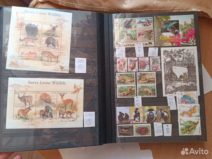 Марки фауна чистые