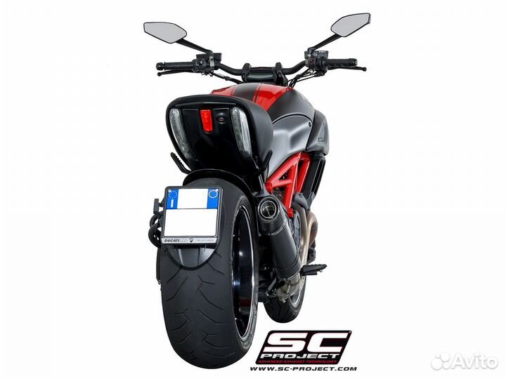 Ducati Diavel глушитель SC Project