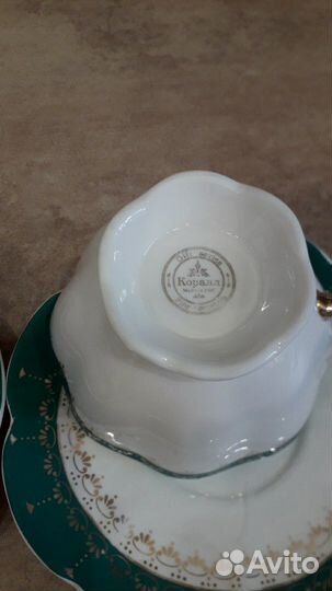 2 чайных пары фарфор