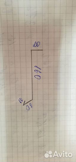 Планка отлива рал 8017, толщина 0.45