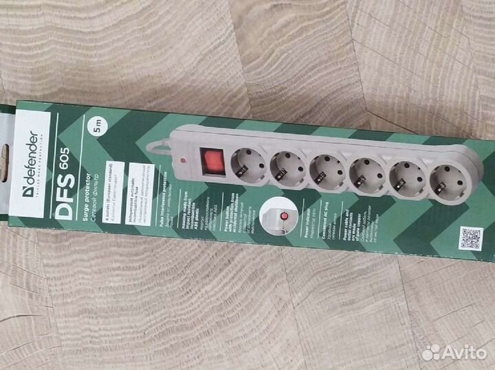 Сетевой фильтр новый 3 метра и 5 метров