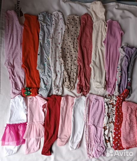 Одежда для девочки 74 80 пакетом