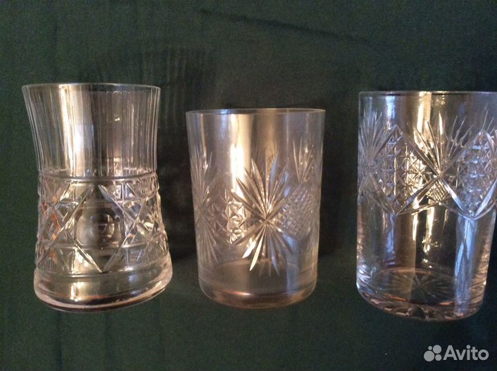 Хрусталь: фужеры, стаканы